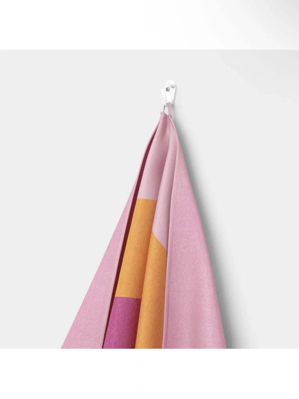 {2 Pack} Multi Striped Reversible Beach Towels- Pink/ Orange